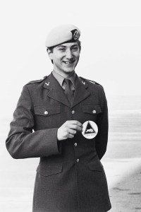 Steve Young - Receiving Army Divisonal Colours