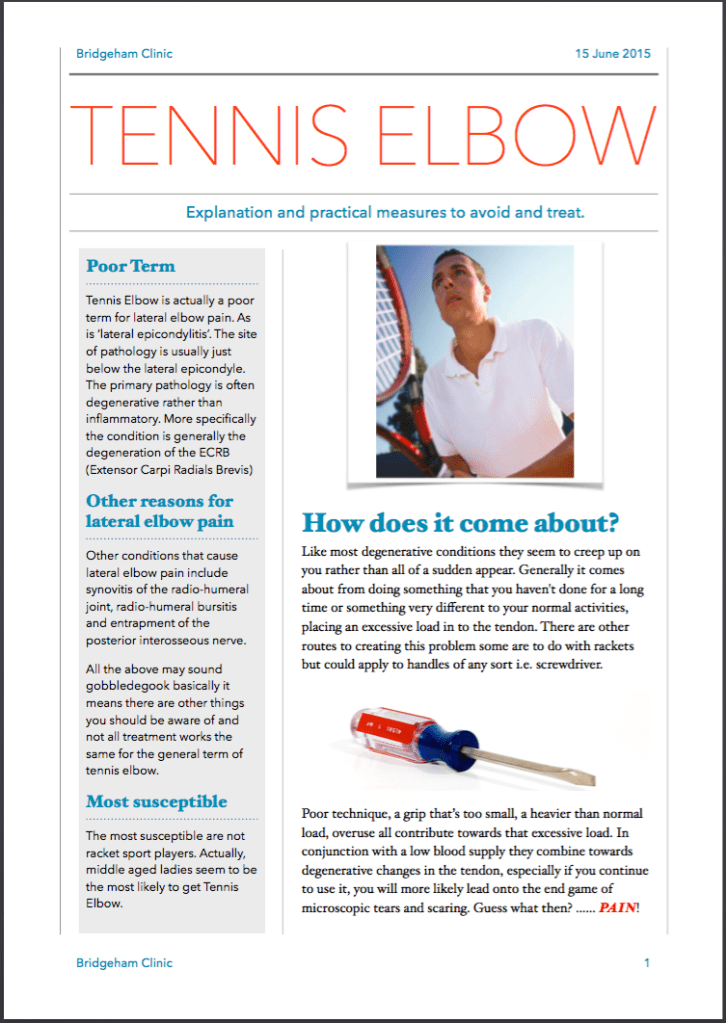 Tennis Elbow 